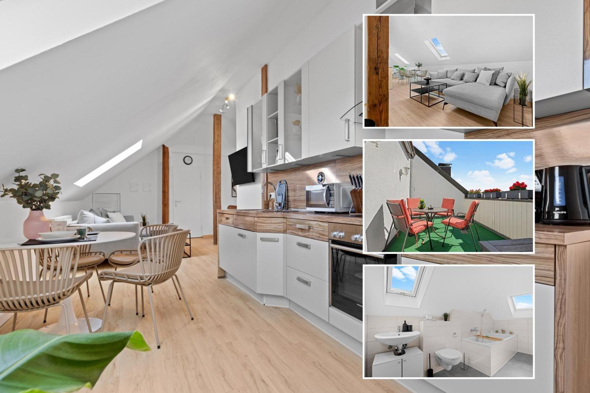 Stilvolle Wohnung: Private Dachterrasse - Zentral เอาก์สเบิร์ก ภายนอก รูปภาพ